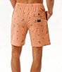 Color:Clay - Image 2 - Luau 18#double; Outseam Volley Shorts