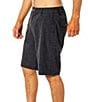 Color:Black - Image 3 - Mid-Rise Jackson 20#double; Outseam Boardwalk Shorts