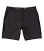 Color:Black - Image 1 - Mid-Rise Phase Nine Solid 19#double; Outseam Boardwalk Shorts