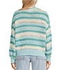 Rip Curl Neon Isles Long Sleeve Striped Sweater, Color:Blue/Natural - Image 2