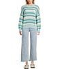 Rip Curl Neon Isles Long Sleeve Striped Sweater, Color:Blue/Natural - Image 3