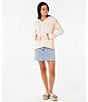 Rip Curl Neon Isles Long Sleeve Striped Poncho, Color:Purple - Image 4