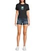 Rip Curl Neon Palm Short Sleeve Fitted T-Shirt, Color:Black - Image 3