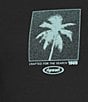 Rip Curl Neon Palm Short Sleeve Fitted T-Shirt, Color:Black - Image 4