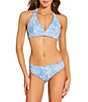 Rip Curl Pacific Coast Floral D-Cup Underwire Triangle Swim Top & Full Coverage Hipster Swim Bottom - Image 1