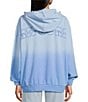 Rip Curl Pacific Rider Placement Printed Long Sleeve Oversized Hoodie, Color:Mid Blue - Image 2