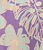 Color:Purple - Image 4 - Coordinating Palm Party High Rise Tropical Floral Print Coordinating Tie Front Shorts