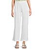 Rip Curl Premium Surf Beach High Rise Wide Leg Gauze Weave Coordinating Pants, Color:White - Image 1