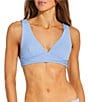 Rip Curl Premium Surf Solid Texture Rib Bralette Swim Top - Image 1
