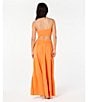 Rip Curl Premium Surf Strapless Open Cut Out Back Maxi Dress, Color:Light Orange - Image 6