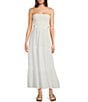 Rip Curl Premium Surf Strapless Open Cut Out Back Maxi Dress, Color:White - Image 1