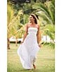 Rip Curl Premium Surf Strapless Open Cut Out Back Maxi Dress, Color:White - Image 7