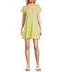 Color:Bright Yellow - Image 1 - Premium Surf Gauze Tiered Dress
