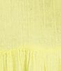 Color:Bright Yellow - Image 3 - Premium Surf Gauze Tiered Dress