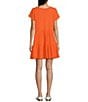 Color:Orange - Image 2 - Premium Surf Gauze Tiered Dress