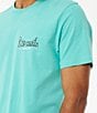 Color:Aqua - Image 4 - Rayzed And Hazed Short Sleeve Graphic T-Shirt