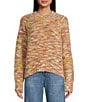 Rip Curl Relaxed Beach Party Long Sleeve Slub Wool Blend Sweater, Color:Multi - Image 1