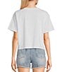 Color:White - Image 2 - Relaxed Block Party Crop Graphic T-Shirt