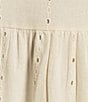 Rip Curl San Carlos La Joya Short Sleeve Linen Blend Babydoll Mini Dress, Color:Lily - Image 3