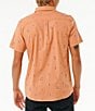 Color:Clay - Image 2 - Short Sleeve Hula Breach Chambray Button Front Shirt