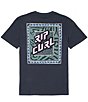Color:Dark Navy - Image 1 - Short Sleeve Large Graphic T-Shirt