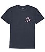 Color:Dark Navy - Image 2 - Short Sleeve Large Graphic T-Shirt