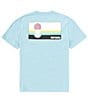 Color:Dusty Blue - Image 1 - Short Sleeve Surf Revival T-Shirt