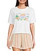 Rip Curl Sun Rays Crew Neck Short Sleeve Cropped Tee - Image 1