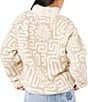 Rip Curl Sunset Luau Long Sleeve Polar Fleece Pullover, Color:Bone - Image 2