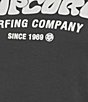 Rip Curl Surf Puffed Screenprint Short Sleeve Baby T-Shirt, Color:Washed Black/Cream - Image 4
