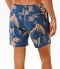 Color:Washed Navy - Image 2 - Surf Revival Floral 16#double; Outseam Volley Shorts
