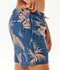 Color:Washed Navy - Image 3 - Surf Revival Floral 16#double; Outseam Volley Shorts