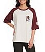 Rip Curl Surf The World Raglan Sleeve Boxy T-Shirt - Image 2