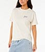 Rip Curl Vedra Short Sleeve Relaxed Fit Graphic T-Shirt, Color:Bone - Image 2