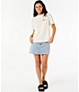 Rip Curl Vedra Short Sleeve Relaxed Fit Graphic T-Shirt, Color:Bone - Image 3
