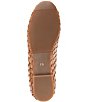 Color:Tan - Image 6 - Business Woven Leather Ballet Flats