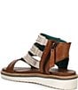 Color:Tan Bone - Image 3 - Carlita Leather T-Strap Platform Sandals