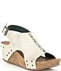 Color:Bone - Image 1 - Fortnight Leather Wedge Sandals