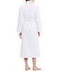 Sleep Sense Spa Dot Grey Long Terry Cozy Robe, Color:Nimbus Cloud - Image 2