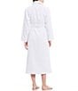 Color:Nimbus Cloud - Image 2 - Spa Dot Grey Long Terry Cozy Robe