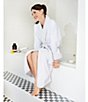 Sleep Sense Spa Dot Grey Long Terry Cozy Robe, Color:Nimbus Cloud - Image 6