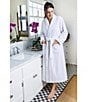 Sleep Sense Spa Dot Grey Long Terry Cozy Robe, Color:Nimbus Cloud - Image 7