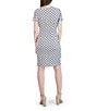 Color:Grey/Ivory - Image 2 - Sleeveless Cowl Neck Paisley Chiffon High-Low Midi Dress