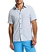 Robert Graham Avalon Stretch Knit Short Sleeve Woven Shirt - Image 1