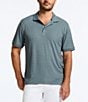 Robert Graham Elias Stretch Short Sleeve Polo Shirt, Color:Charcoal - Image 1
