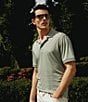 Robert Graham Elias Stretch Short Sleeve Polo Shirt, Color:Seafoam - Image 4