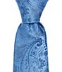 Robert Graham Solid Paisley 3.2.5#double; Silk Tie - Image 2