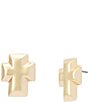 Robert Lee Morris Soho Archival Cross Stud Earrings - Image 1