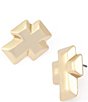 Robert Lee Morris Soho Archival Cross Stud Earrings - Image 2