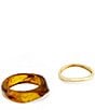 Robert Lee Morris Soho Brown Resin Bangle Bracelet Set - Image 2
